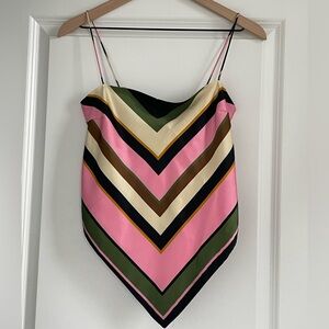 Zara Striped Scarf Top